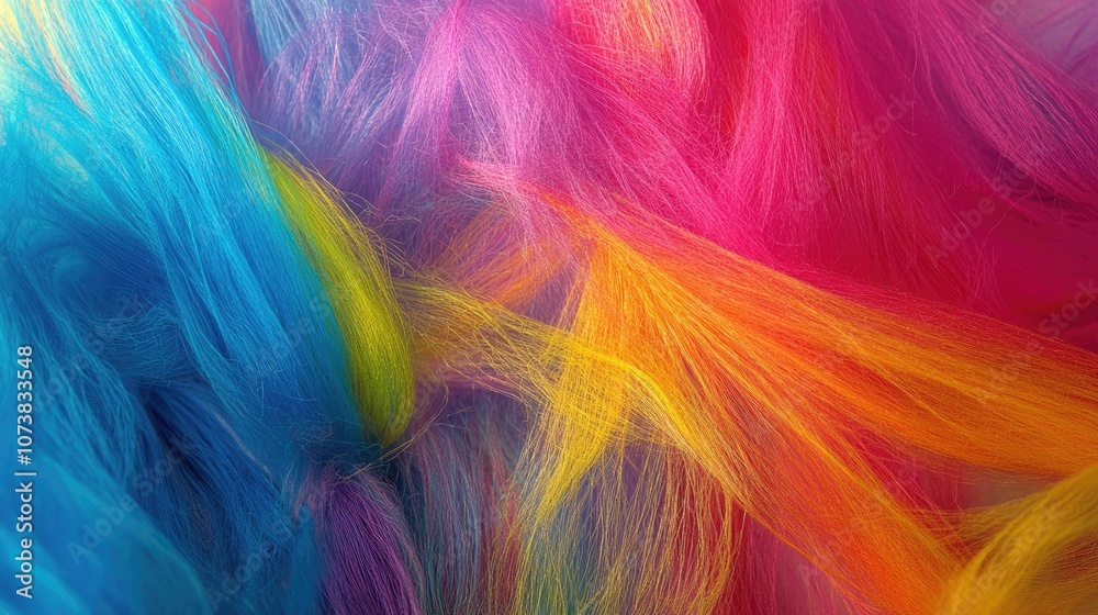 Vibrant abstract fibers creating a colorful backdrop Vibrant abstract fibers creating a colorful backdrop