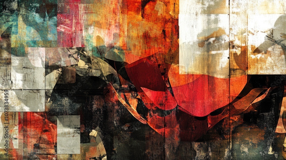 Beautiful abstract design featuring a fragmented and artistic background Beautiful abstract design featuring a fragmented and artistic background
