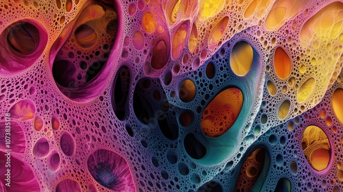 Fantasy abstract digital fractal design showcasing vibrant colors and intricate patterns