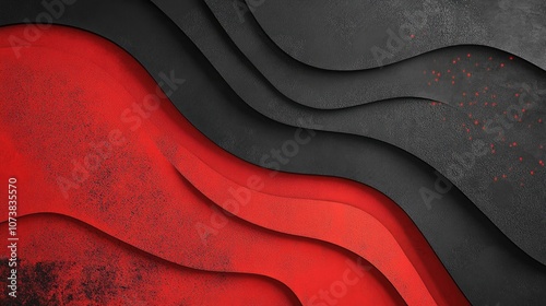 Abstract Design Featuring Red and Black Background
