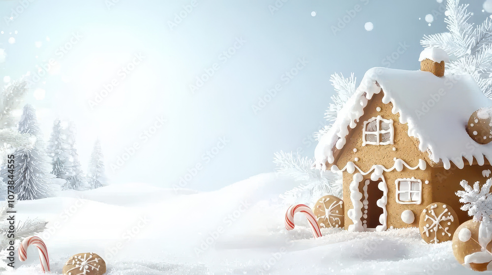 Naklejka premium Features captivating christmas two different perspectives - left we see