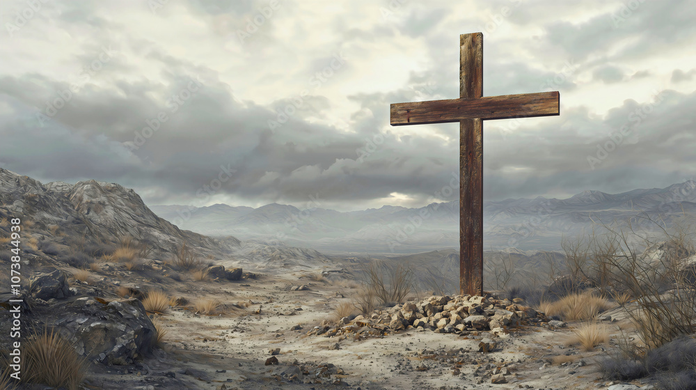 The event from the Bible, the cross that stands on Golgotha, which was used for the crucifixion of Jesus Christ, is a story from the New Testament.