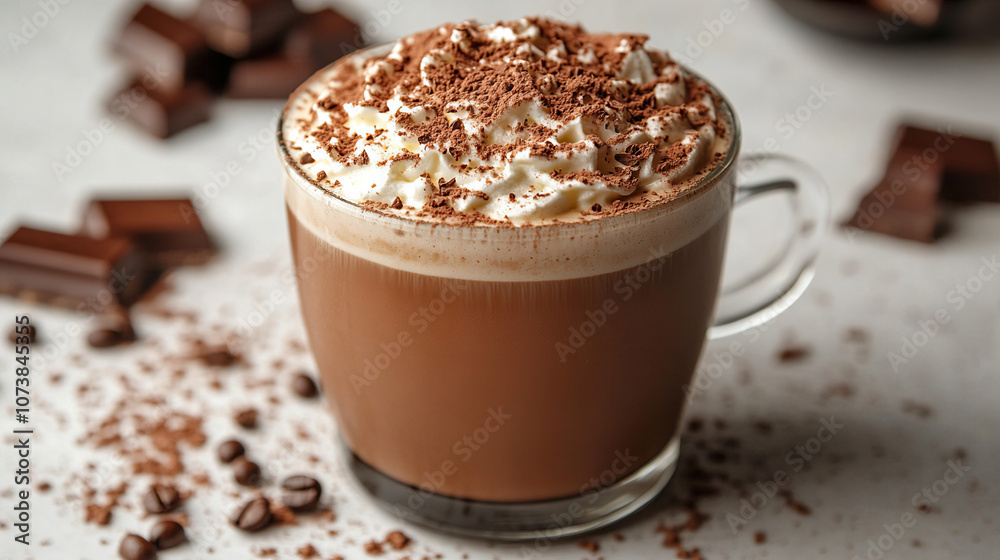 A photo with coffee with chocolate, a real photo, a white background A photo with coffee with chocolate, a real photo, a white background