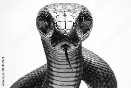 Fierce Cobra Tattoo with Intense Presence and Depth