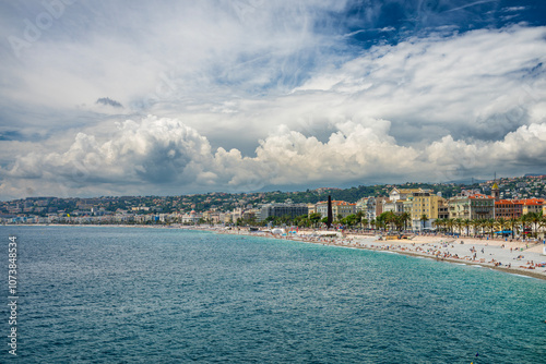 Panoramic view of Nice, France photo