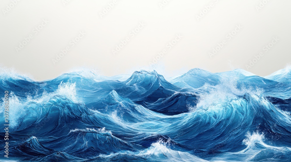 Dynamic blue ocean waves create a mesmerizing and powerful seascape, evoking feelings of tranquility and awe. Dynamic blue ocean waves create a mesmerizing and powerful seascape, evoking feelings of tranquility and awe.