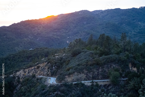 Sunset in the Mountains