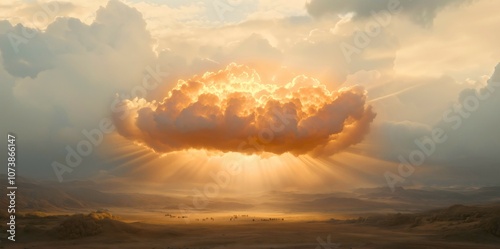 The Lord's cloud, which followed the Israelites through the desert, was the manifestation of God's word and a miraculous sign of His presence and guidance.