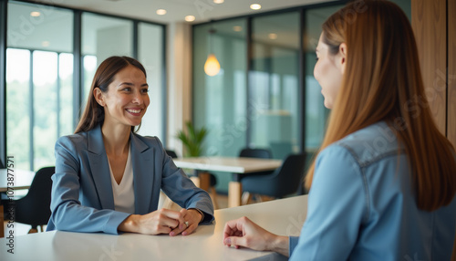 Businesswomen in Conversation