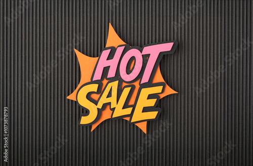Big discounts on black Friday sales, online shopping, paper crafts
