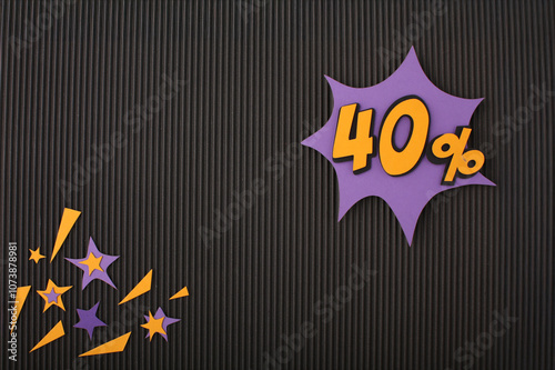 Big sale discounts, Black Friday shopping, paper crafts