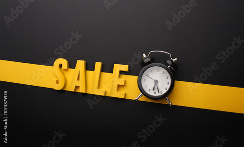 Big discounts on black Friday sales, online shopping, paper crafts