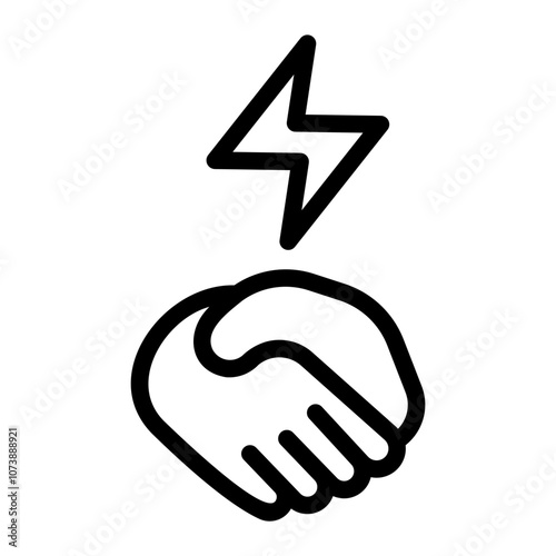 conflict line icon