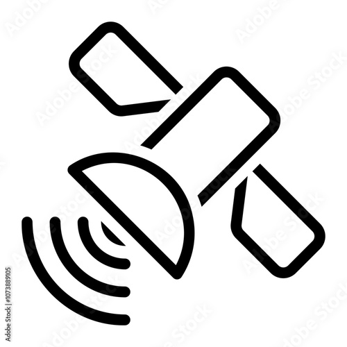 satellite line icon
