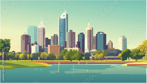 City of Perth at Dusk.eps