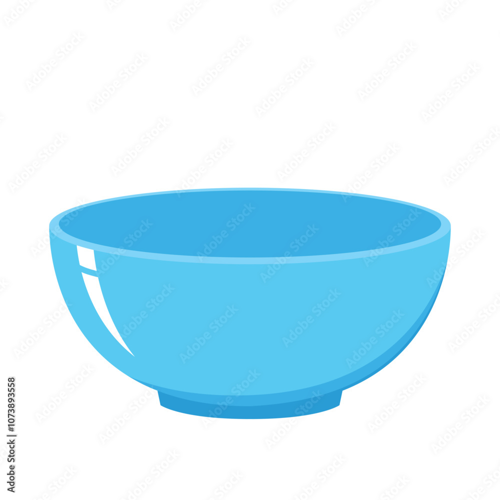 Blue Bowl. Bowl on white background. bowl vector. Blue Bowl. Bowl on white background. bowl vector.