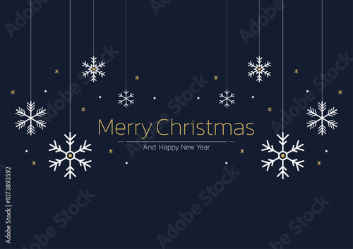 Snowflake pattern background for Christmas day and Happy new year. Snowflake pattern vector. free space for text.