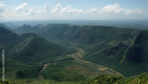 Verdant Hills and Forests of Gabon’s Interior Landscape