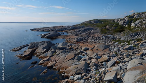 Tranquil Rocky Coastline of the Kvarken Archipelago photo