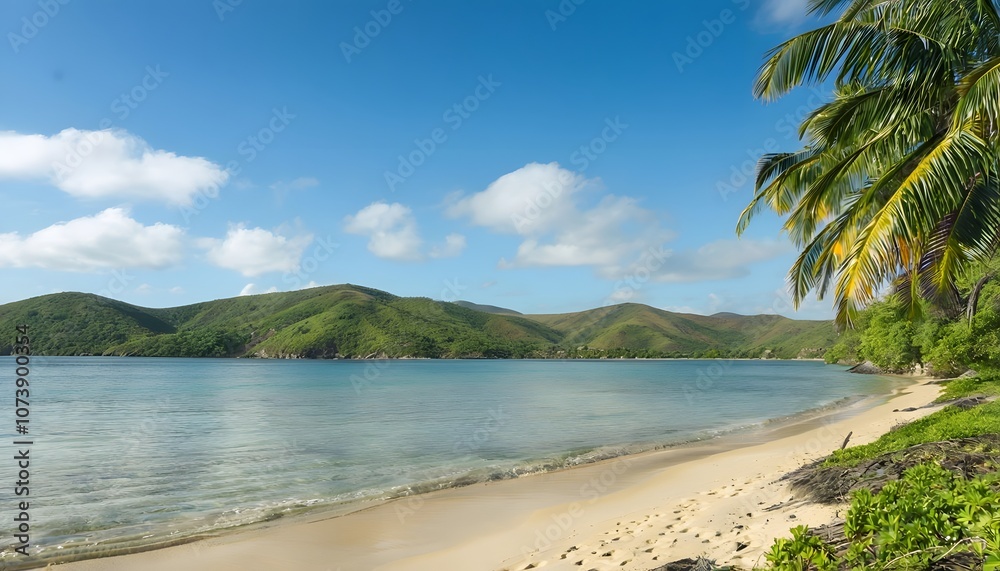 Secluded La Sagesse Bay with Coconut Palms and Golden Sand Secluded La Sagesse Bay with Coconut Palms and Golden Sand