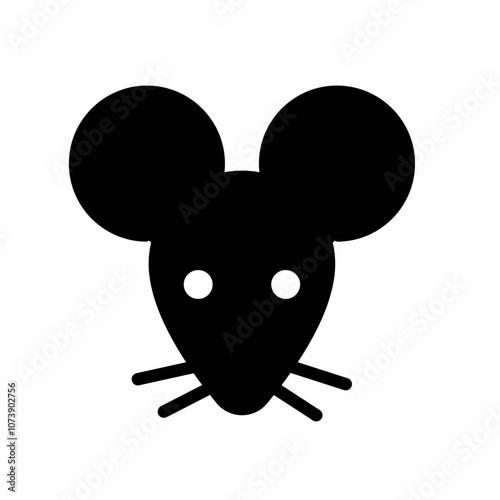 mouse head - vector icon