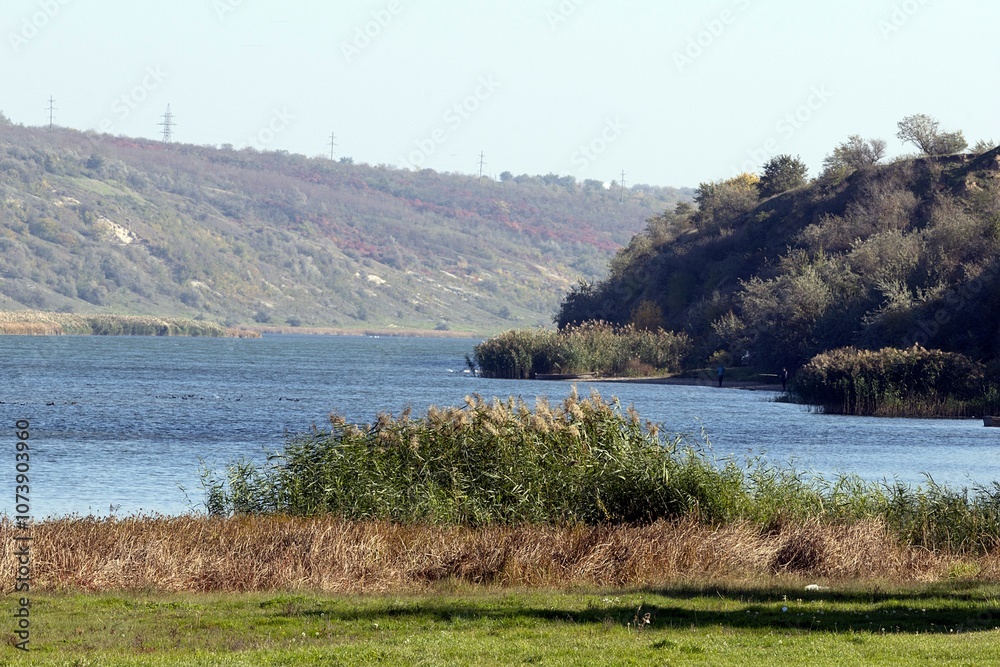 Autumn. Mouth of the Dniester River
