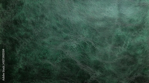 Dark Green Leather Textured Background