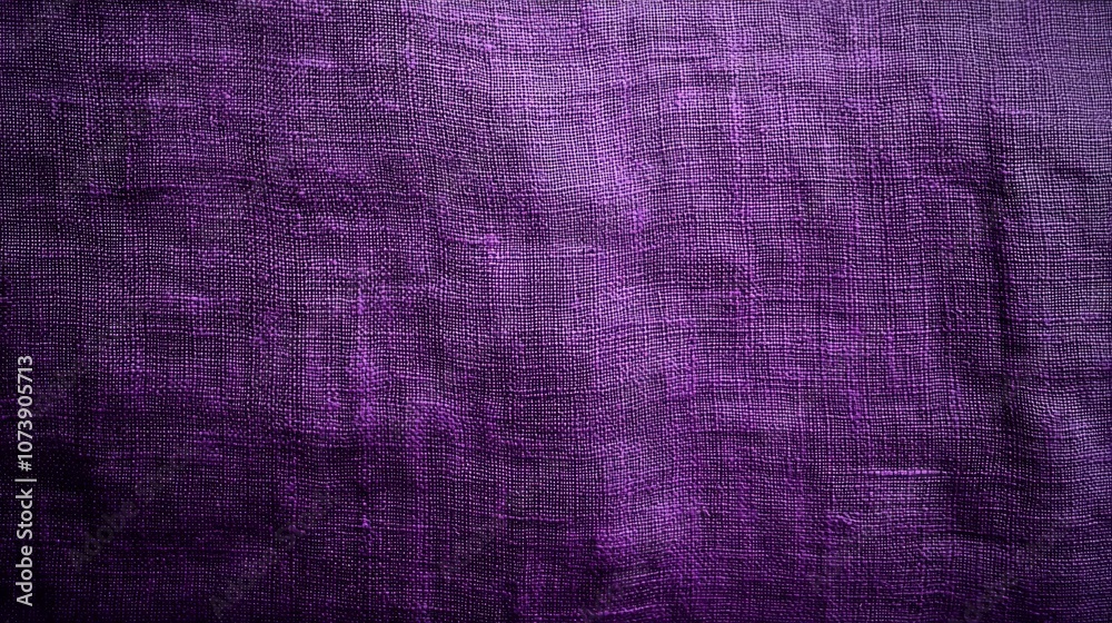 Fototapeta premium Textured Purple Fabric with Woven Pattern