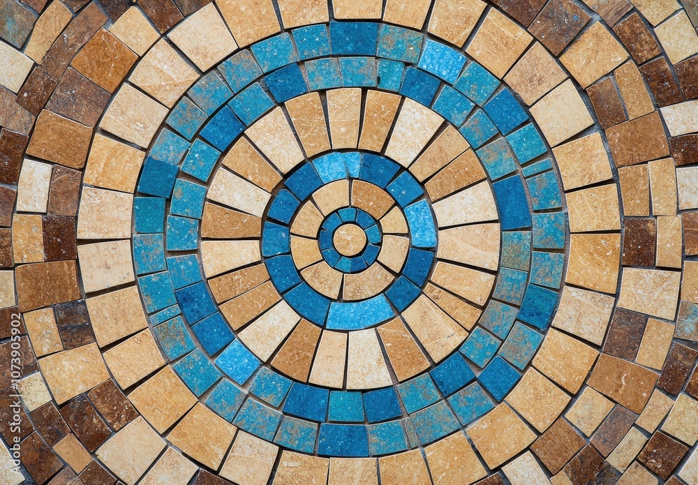 Fototapeta premium Colorful mosaic tile pattern