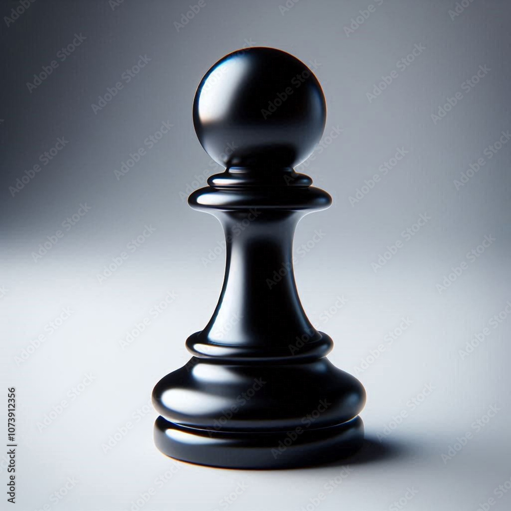 Classic Black Chess Pawn

