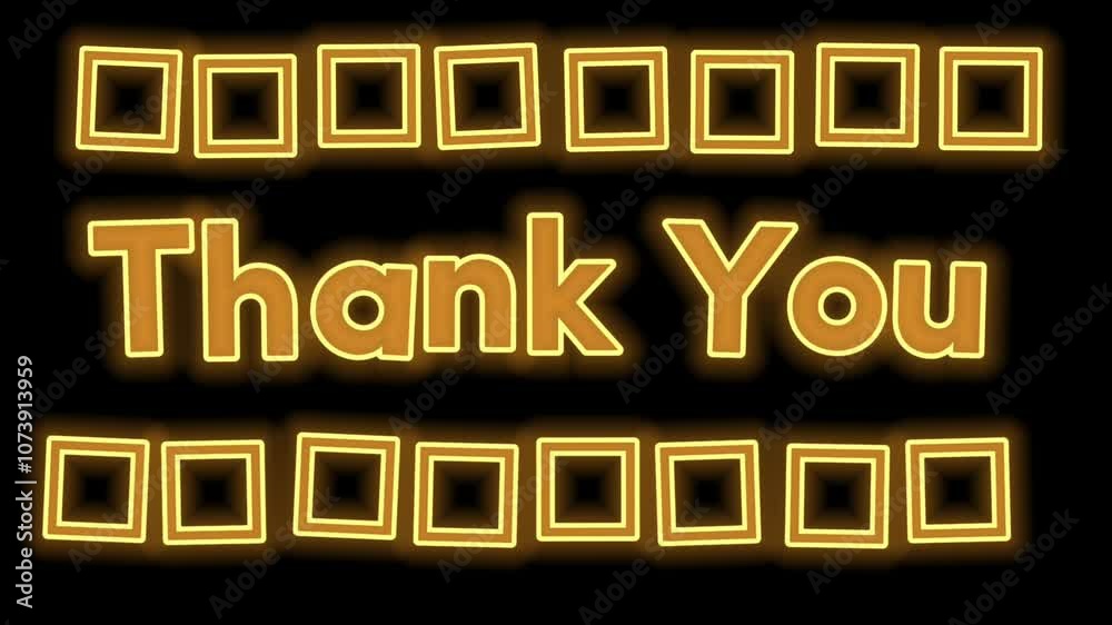 Thank You Text Animation Thank You Text Animation