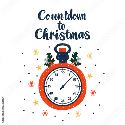 Festive Countdown to Christmas Stopwatch