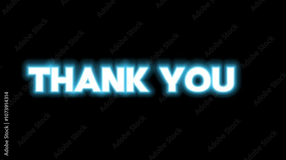 Thank You Text Animation Thank You Text Animation