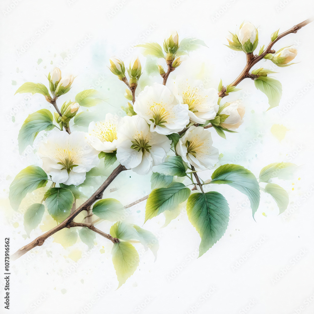 Obraz premium Vintage Botanical Leaf Pattern - Hand-Drawn Organic Design