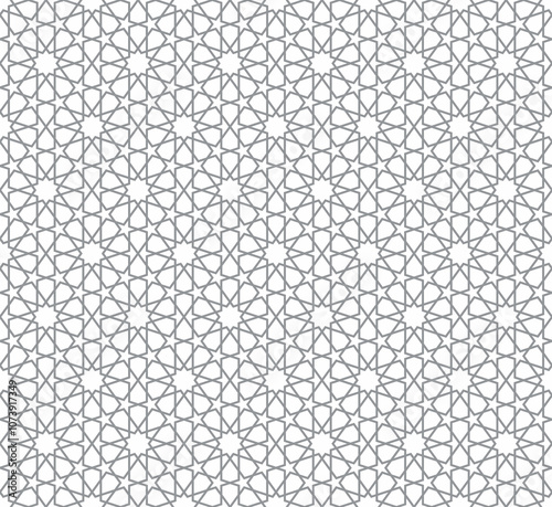 Seamless girih pattern. Traditional Islamic Design. Mosque decoration element. Seamless geometric pattern. Seamless islamic pattern. Background illustration. Morocco seamless pattern. photo