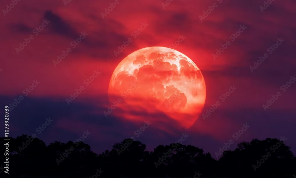 Red sun with clouds behind on the dark sky a red sun with clouds in the background Red sun with clouds behind on the dark sky a red sun with clouds in the background