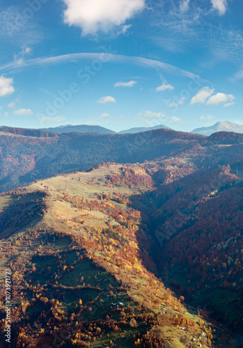 Autumn Carpathian mountain, Ukraine