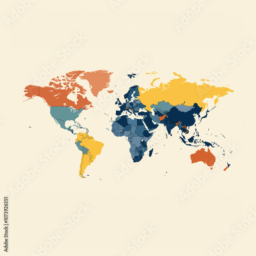 map of the world AI generated