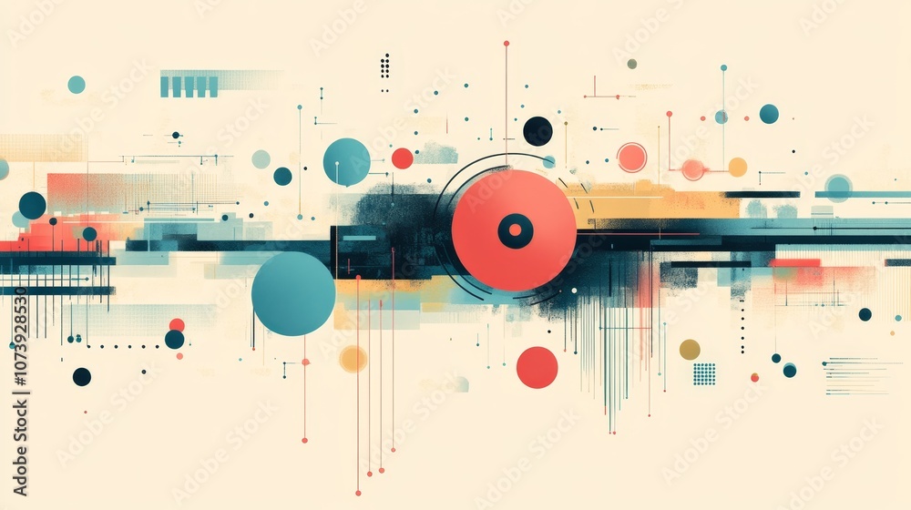 Obraz premium Disinformation Detection System Balance verifiedquestionable data muted colors