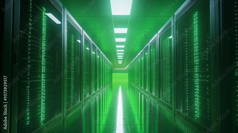 Energyefficient sleek data center with sustainable tech Canon lenses Energyefficient sleek data center with sustainable tech Canon lenses