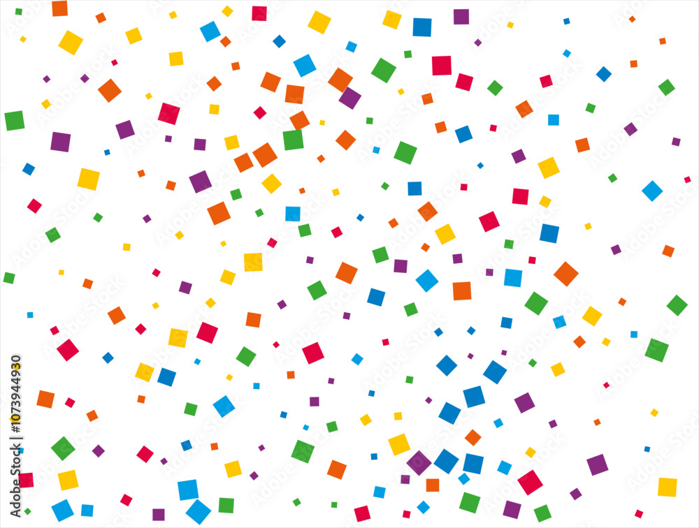 Rainbow Squares Confetti. Vector illustration. Rainbow Squares Confetti. Vector illustration.