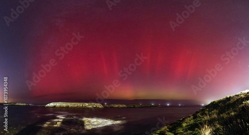 Aurora Boreal en la costa de Galicia