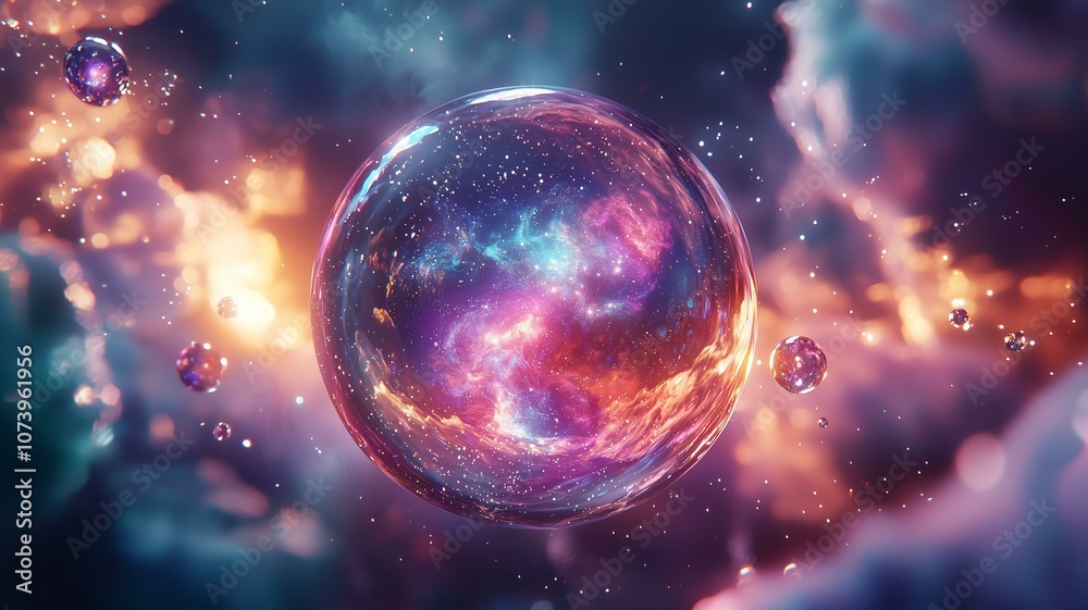透明な石の中に閉じ込められた宇宙 透明な石の中に閉じ込められた宇宙