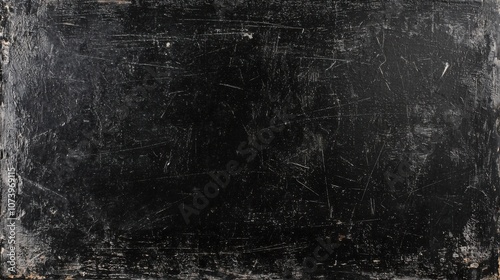 A textured black background with scratches. It is dark and isolated, suitable for artistic or design purposes.