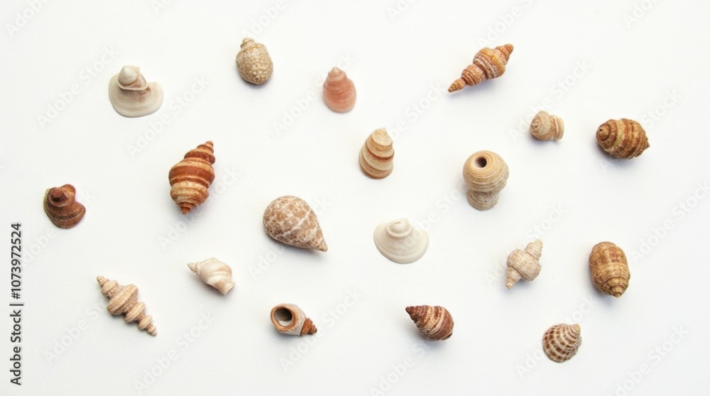 Abstract Seashell Arrangement Abstract Seashell Arrangement