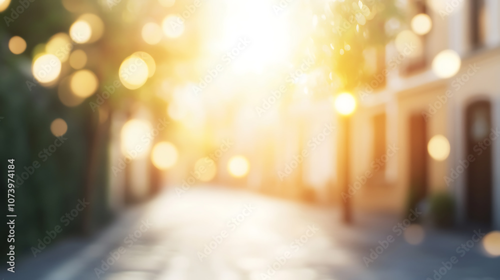 Blurred cityscape background with bokeh effect, light and airy feel, blurred urban skyline Blurred cityscape background with bokeh effect, light and airy feel, blurred urban skyline