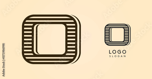 Vintage western letter O, country stylish old lettermark for retro bar logo, BBQ cafe, tattoo salon, saloon plaque, alcohol label. Vector illustration
