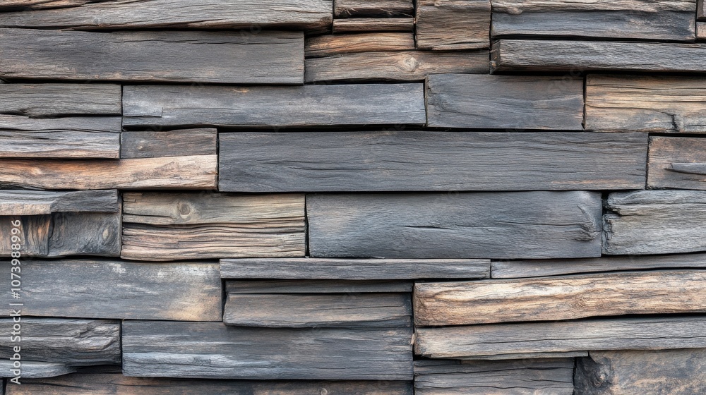 Abstract wooden texture of dark, weathered planks creating a rustic and artistic wall appearance. Abstract wooden texture of dark, weathered planks creating a rustic and artistic wall appearance.