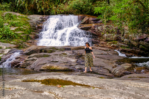 Cachoeira Pedra Branca, Paraty - RJ  photo