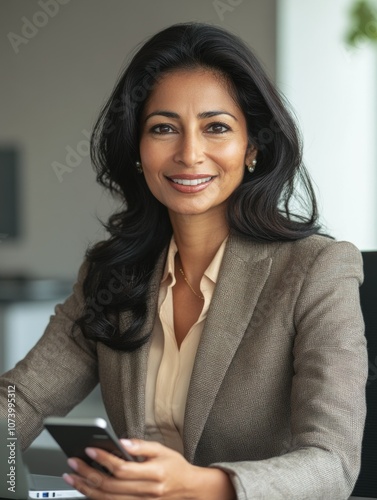 Business Professional Woman Smiling